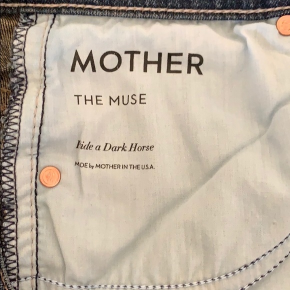 MOTHER The Muse Skinny Jean in Ride A Dark Horse - Picture 8 of 8
